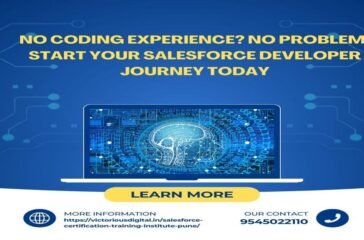 promoting Salesforce developer training for beginners with no coding experience.